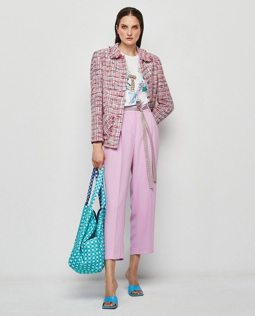 Pantalones culotte de mujer fluidos con cinturón · Mirto · El Corte Inglés