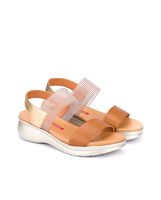 Sandalias planas de mujer de Weekend by Pedro Miralles de napa en color oro  · Weekend by Pedro Miralles · El Corte Inglés