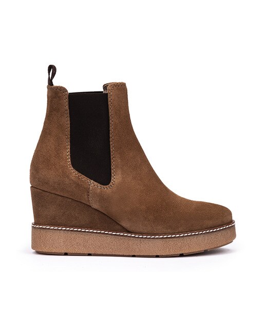 Botines de mujer de serraje en marrón · Weekend by Pedro Miralles · El  Corte Inglés