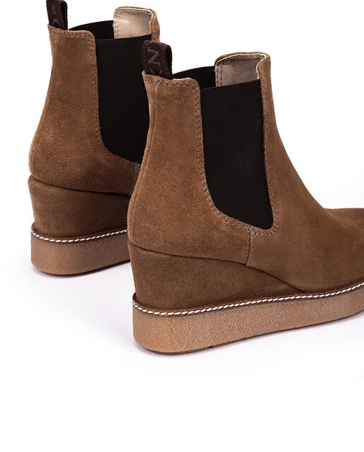 Botines de mujer de serraje en marrón · Weekend by Pedro Miralles · El  Corte Inglés