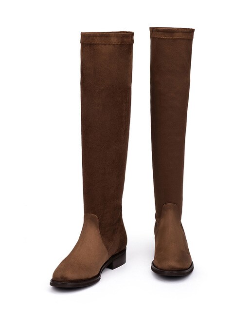 Botas de mujer de tejido en color marrón · Pedro Miralles · El Corte Inglés