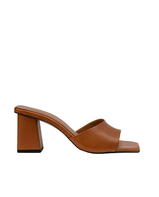 Sandalias de tacón de mujer de piel color cuero · Vienty · El Corte Inglés