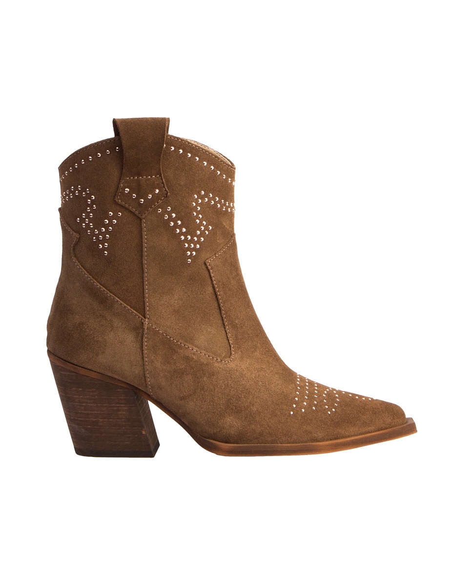 Botines de mujer de piel estilo cowboy color marrón · Vienty · El Corte  Inglés