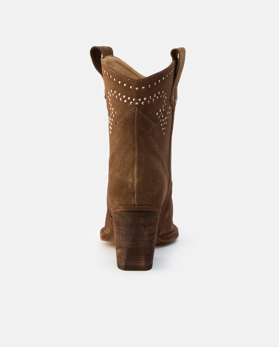 Botines de mujer de piel estilo cowboy color marrón · Vienty · El Corte  Inglés