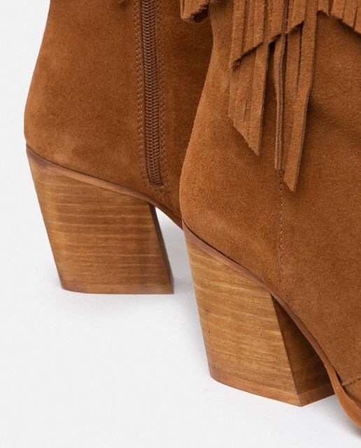 Botas de mujer de ante color marrón con flecos · Vienty · El Corte Inglés