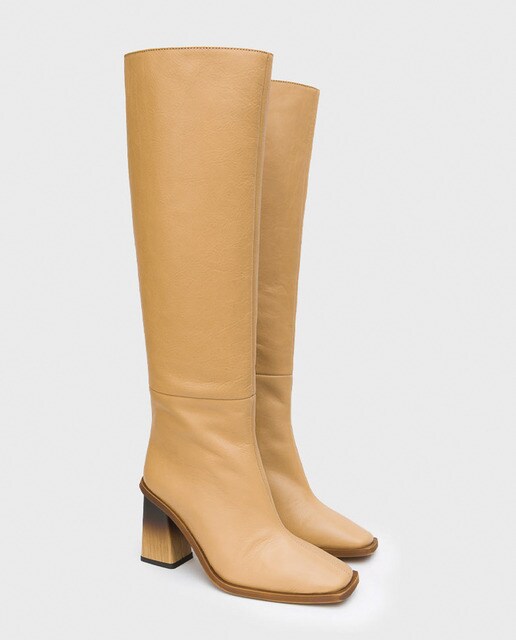 Botas de mujer de piel color camel · Vienty · El Corte Inglés