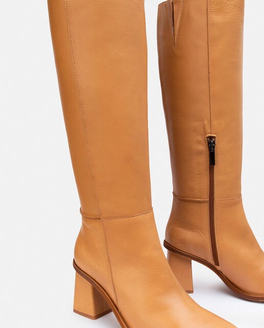 Botas de mujer de piel color camel · Vienty · El Corte Inglés