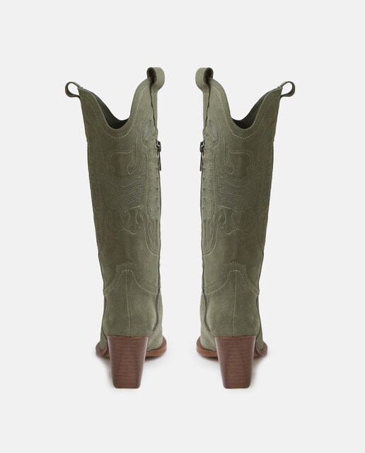 Botas de mujer en piel color verde · Vienty · El Corte Inglés