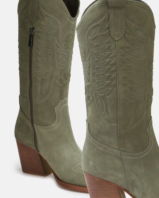 Botas de mujer en piel color verde · Vienty · El Corte Inglés