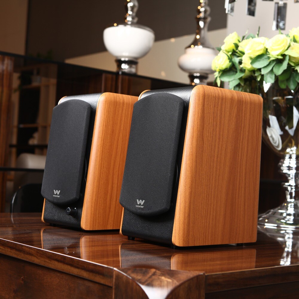 Altavoces de estantería Woxter DL-610 Wooden - En madera (2 unidades