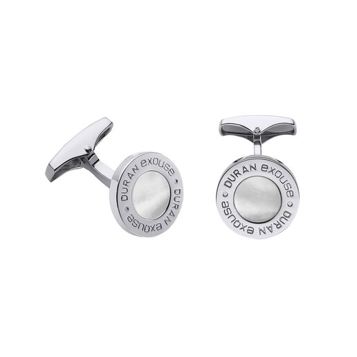 Imagen 0 de Gemelos de plata de ley con madreperla