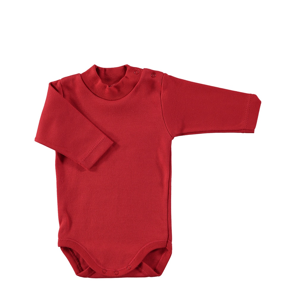 Imagen 1 de Pack de 2 Bodys de bebé con cuello cisne de manga larga - BABIDÚ - Rojo Rojo