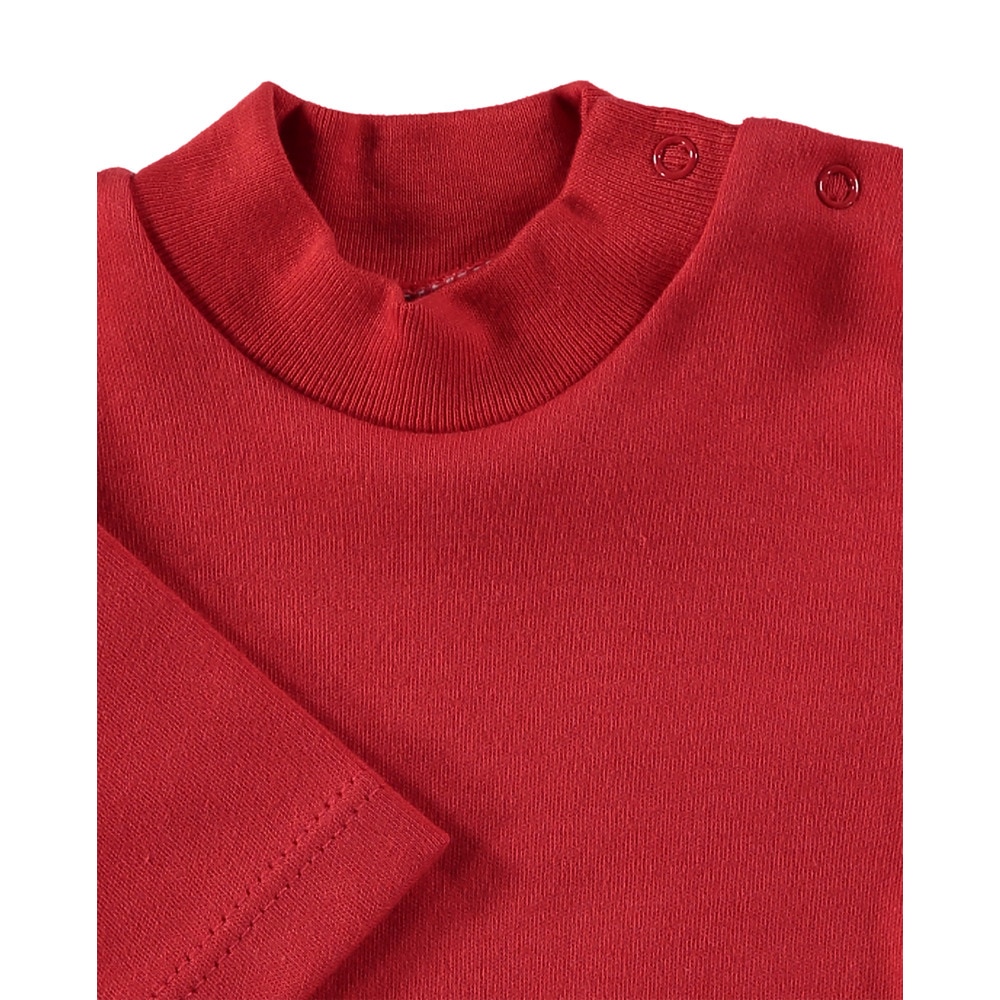 Imagen 2 de Pack de 2 Bodys de bebé con cuello cisne de manga larga - BABIDÚ - Rojo Rojo