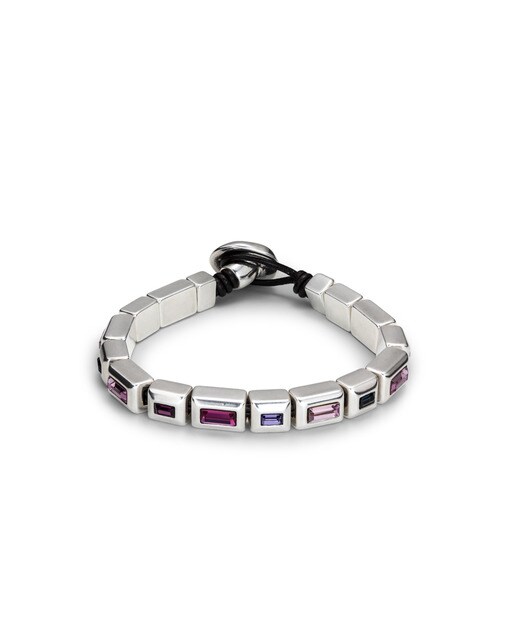 Pulsera colección Euphoria de montaje en aleación de metales bañados en  plata y cristales multicolor · UNO de 50 · El Corte Inglés