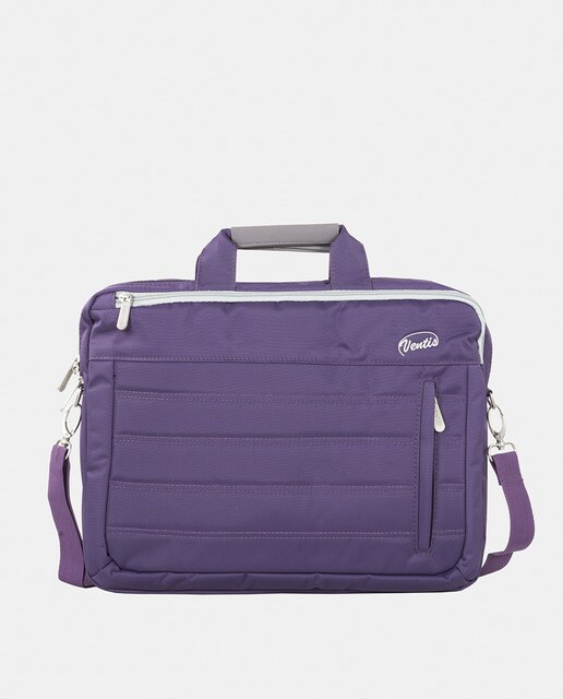 Maletín portaordenador de mujer Ventis con bolsillo frontal morado · Ventis  · El Corte Inglés