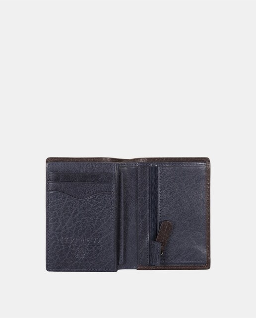 Cartera de hombre Caramelo de piel marrón con contraste en el interior ·  CARAMELO · El Corte Inglés