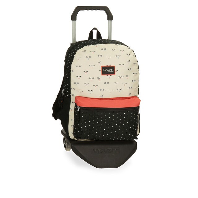 Mochila escolar con carro Movom Wink beige con estampados · Movom · El  Corte Inglés
