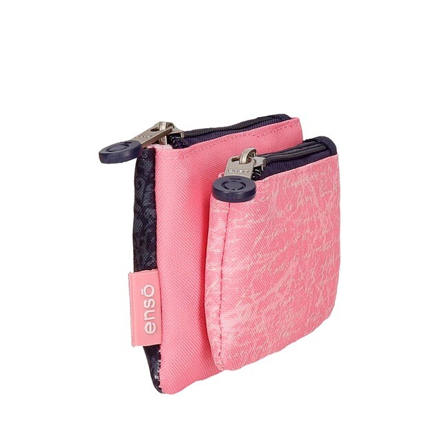 Vidal Regalos Set Neceser Viaje x2 Estuche Maquillaje Poliester 2 Colores Rosa Azul 32 cm