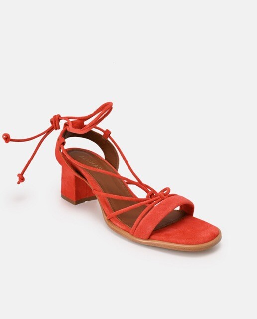 Sandalias de tacón de mujer de ante en color naranja · Alohas · El Corte  Inglés