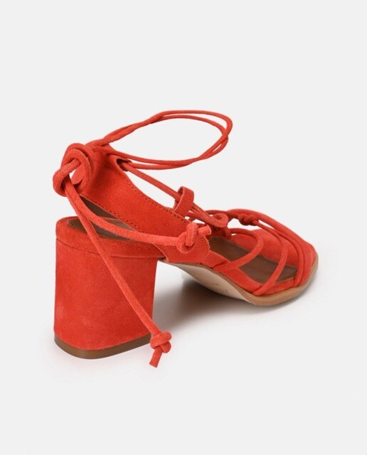 Sandalias de tacón de mujer de ante en color naranja · Alohas · El Corte  Inglés