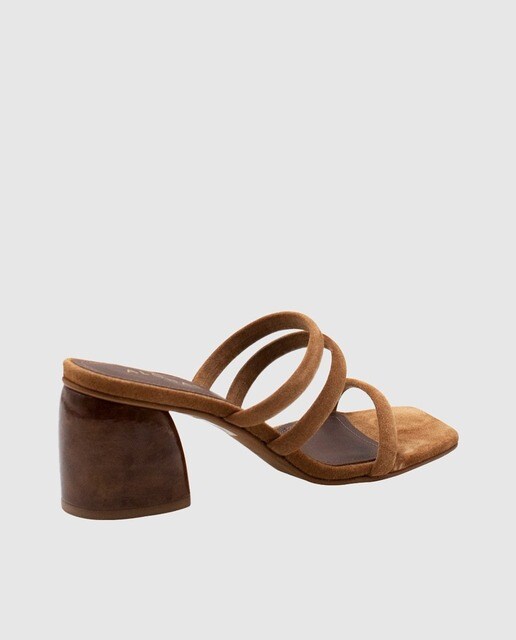 Sandalias de tacón de mujer de ante en color marrón · Alohas · El Corte  Inglés