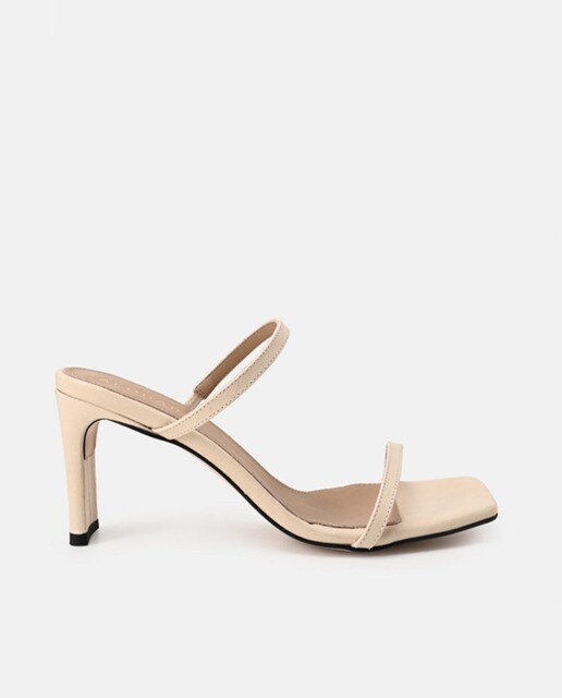 Sandalias de tacón de mujer de cuero en color beige · Alohas · El Corte  Inglés