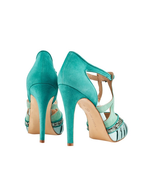zapatos turquesa