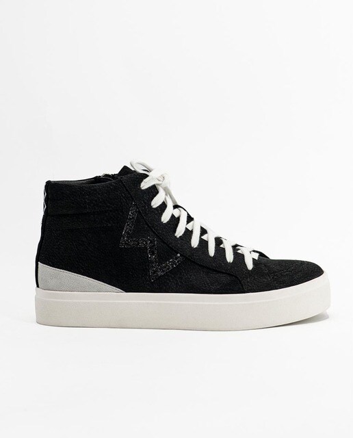 Zapatillas deportivas de mujer abotinadas con plataforma en negro · Mim  Shoes · El Corte Inglés