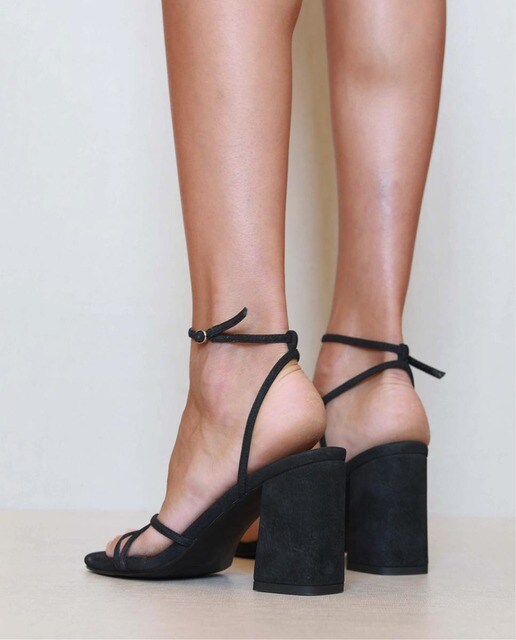 Sandalias de tacón de mujer cruzadas en negro · Mim Shoes · El Corte Inglés