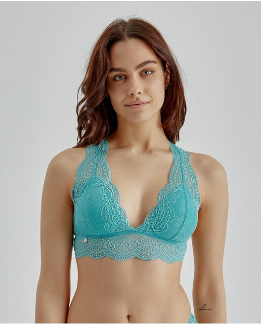 Bralette Brave de encaje floral con foam