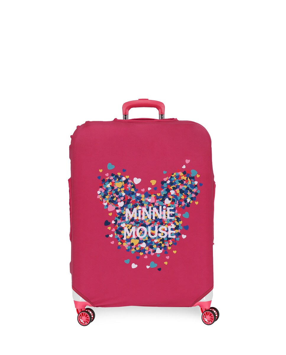 Funda para maleta mediana Minnie en color fucsia · Disney · El Corte Inglés