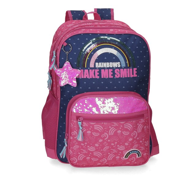 Mochila Movom Glitter Rainbow con doble compartimento y colgante · Movom · El  Corte Inglés