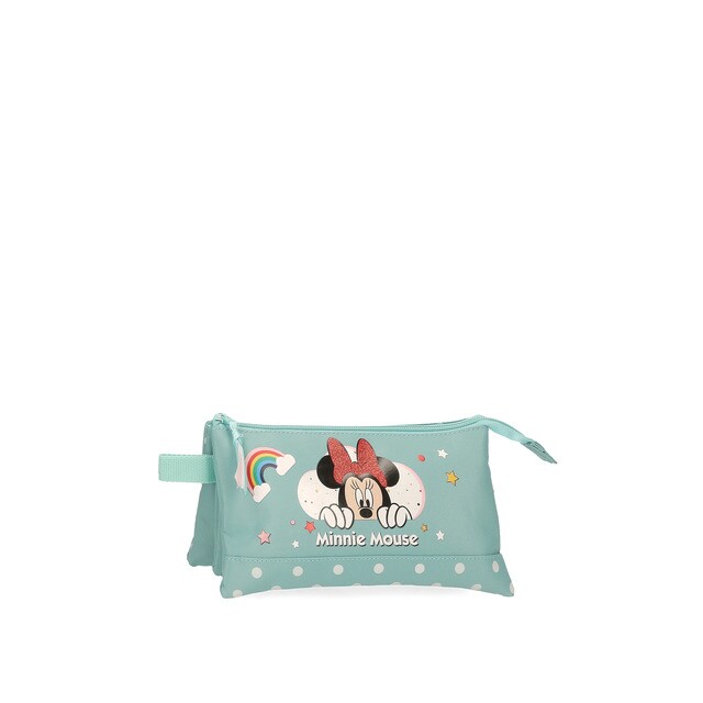 Estuche Disney Minnie Rainbow con tres compartimentos y cremallera · Disney  · El Corte Inglés