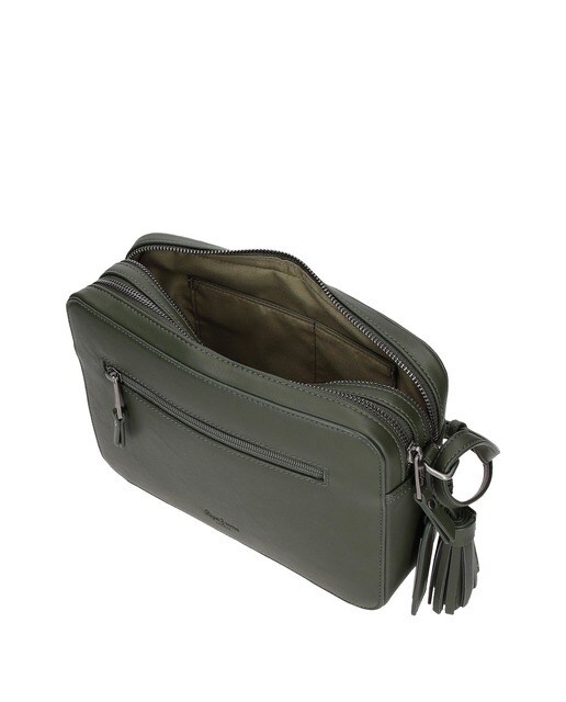 Bandolera de mujer Pepe Jeans Lia en verde con doble compartimento · Pepe  Jeans · El Corte Inglés