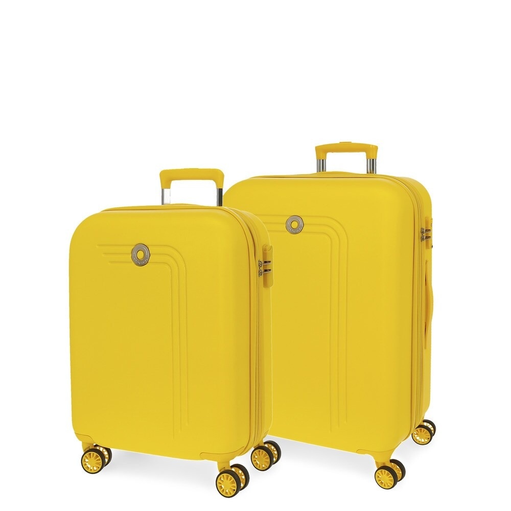Conjunto de malas expansível Riga duras com capacidade de 119 L Amarelo-1