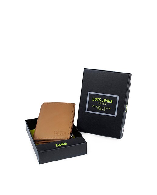Cartera de hombre Lois Cloud de piel en color camel · Lois · El Corte Inglés
