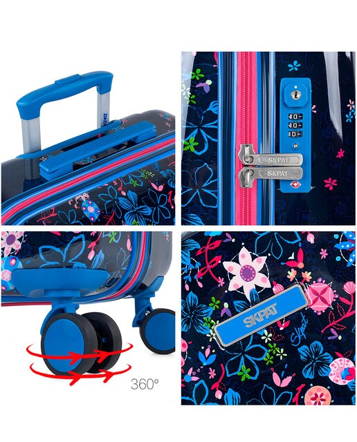 Juego de maleta de cabina infantil más neceser Foresta rígido con capacidad  de 50 L · SKPAT · El Corte Inglés