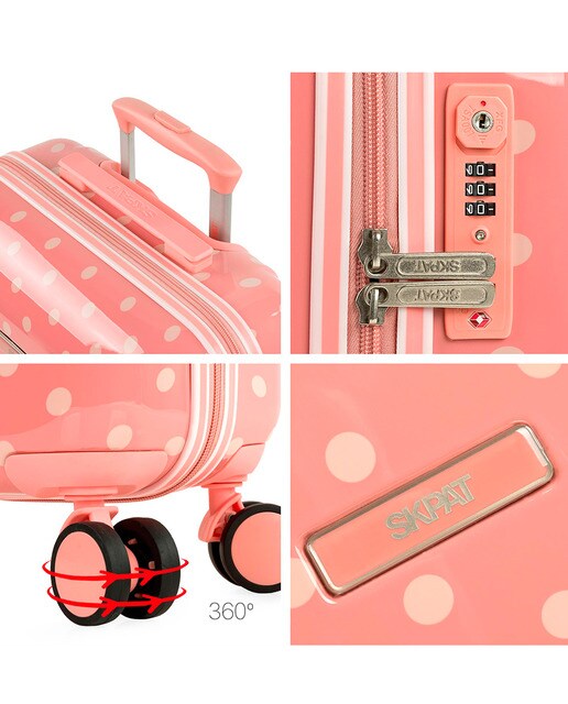 Maleta de cabina Polka Dots rígida con capacidad de 38 L · SKPAT · El Corte  Inglés