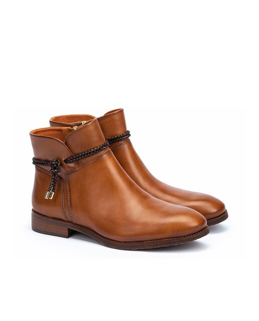 Botines de mujer de piel con cremallera en color marrón · Pikolinos · El  Corte Inglés