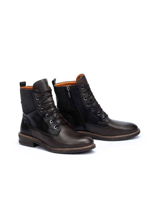Botines de mujer de piel en color gris oscuro · Pikolinos · El Corte Inglés