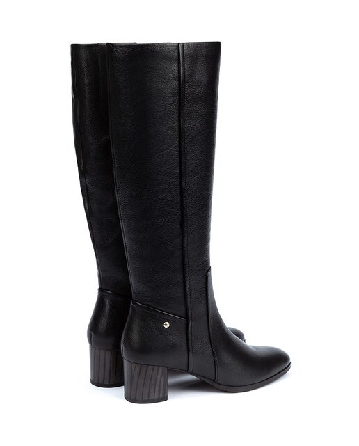 Botas de mujer de piel con cremallera en color negro · Pikolinos · El Corte  Inglés