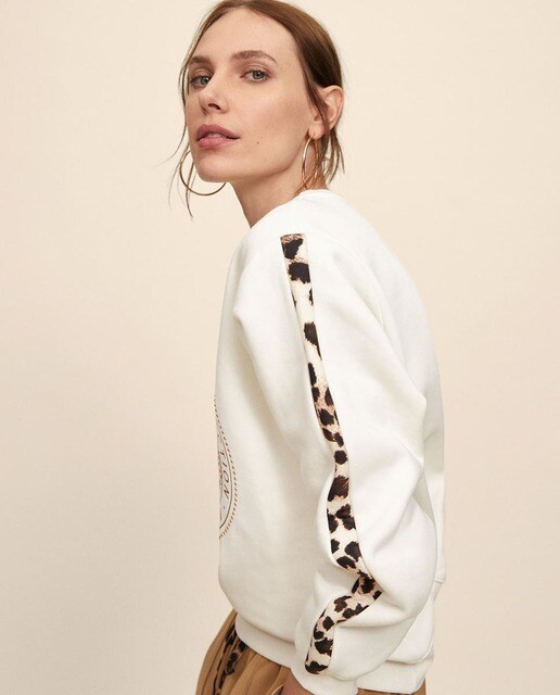 Sudadera de punto multirayas con capucha | SAINT TROPEZ | Lola Casademunt