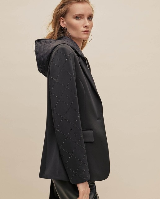 Blazer Lola Casademunt Terciopelo Estampado Para Mujer