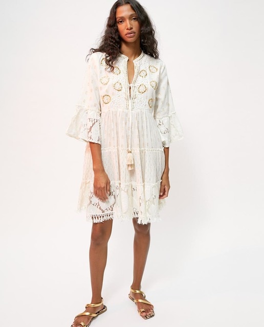 Vestido corto estampado con manga francesa · Lola Casademunt · El Corte  Inglés