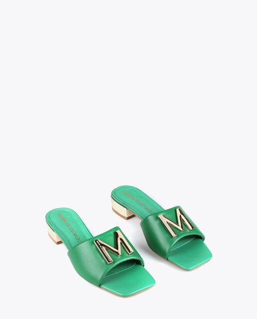Sandalias de mujer de piel en verde · Lola Casademunt · El Corte Inglés