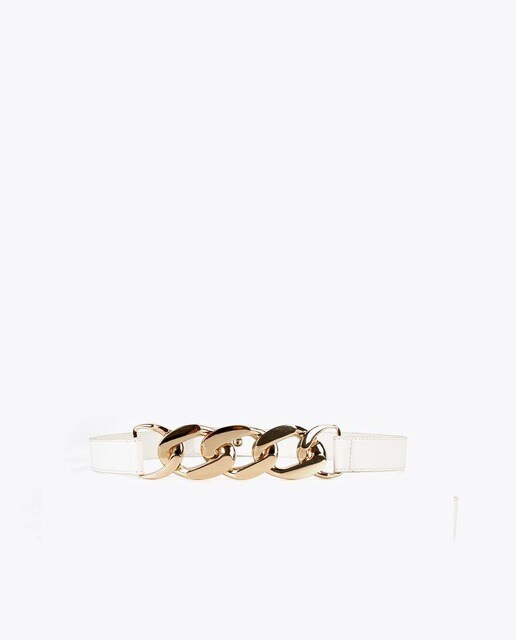 Cinturón de mujer Lola Casademunt en blanco con cadena frontal · Lola  Casademunt · El Corte Inglés