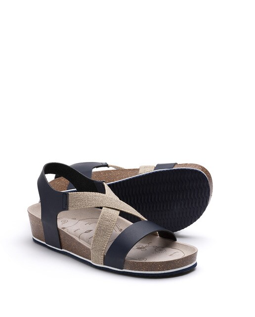 Sandalias de cuña de mujer Suecos Dahlia Bio con plantilla doble foam en  color marino · Suecos · El Corte Inglés