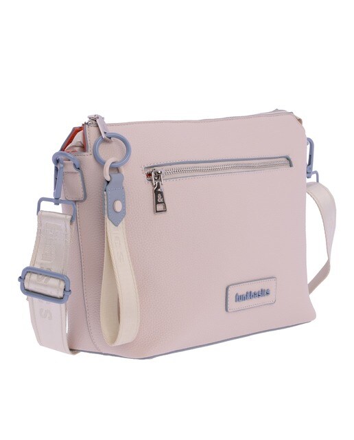Bandolera de mujer Flora de color beige con cremallera · Fun \u0026 Basics · El  Corte Inglés
