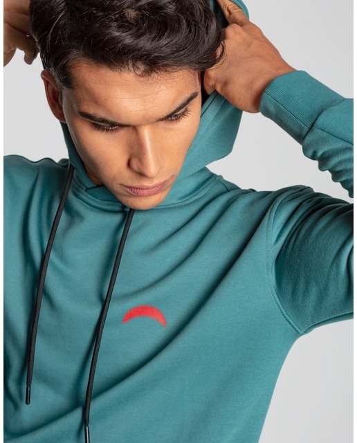 Sudadera de hombre en color verde con capucha · Skydiver · El Corte Inglés