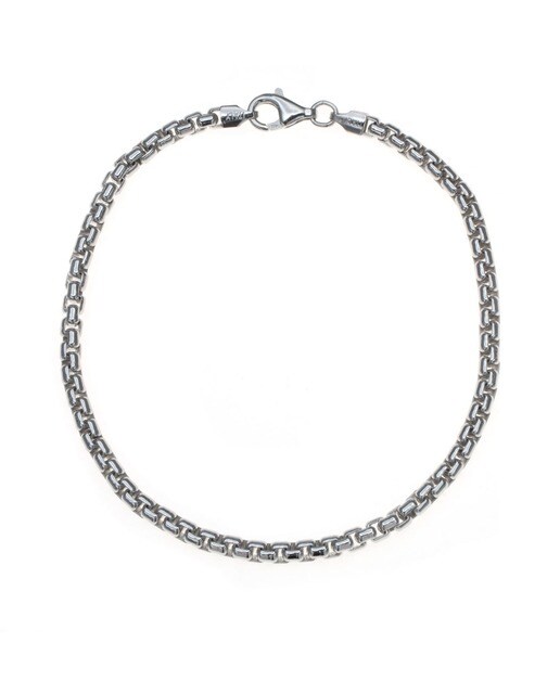 Pulsera de hombre de plata de ley 925 bañada en rodio · OKsilver · El Corte  Inglés